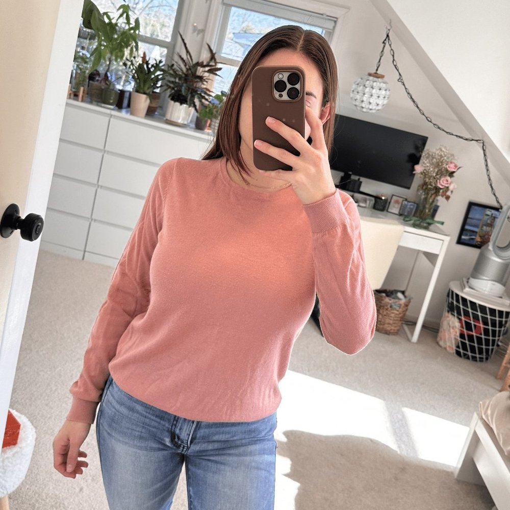 MNG Mauve Cashmere Sweater Top